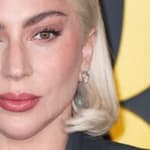 Lady Gaga poses at an event