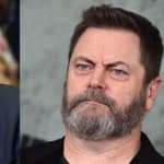 Donald Trump (left) Nick Offerman (right)