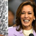 Halle Bailey (left) Kamala Harris (right)