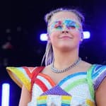 JoJo Siwa smiling on stage