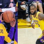 Bronny and LeBron James