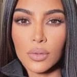 Kim Kardashian poses close up