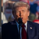 LeBron James, Donald Trump photo collage