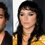 A photo collage of Joe Jonas with Kesha and Diddy