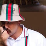 Taylor and Travis smooch at the US Open