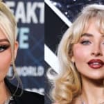 Christina Aguilera (left) Sabrina Carpenter (right)