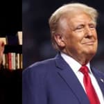 Joe Rogan (left) Donald Trump (right)