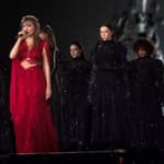 Taylor Swift singing in the rain