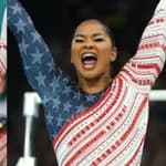 Simone Biles (left) Jordan Chiles (right)