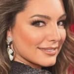Kelly Brook poses close up
