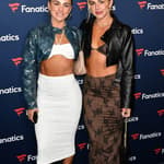 Michael Rubin's Fanatics Super Bowl Party. 10 Feb 2024 Pictured: Hanna Cavinder and Haley Cavinder. Photo credit: C Flanigan/imageSPACE / MEGA TheMegaAgency.com +1 888 505 6342 (Mega Agency TagID: MEGA1095274_068.jpg) [Photo via Mega Agency]