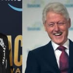 James Patterson (left) Bill Clinton (right)