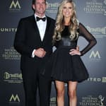 Christina Haack and Tarek El Moussa in the press room at the 44th Annual Daytime Emmy Awards in LA
