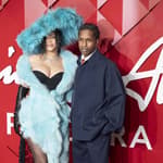 Rihanna and A$AP Rocky attend the Fashion Awards 2024