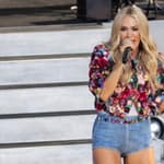 Carrie Underwood performing at concert