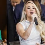 Jason Aldean (left) Carrie Underwood (right)