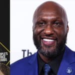 A photo collage of Khloé Kardashian and Lamar Odom