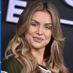 Side by side of Jax Taylor and Lala Kent posing on the red carpet.