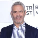 Side by side of Karen Huger and "RHOP" executive producer Andy Cohen.