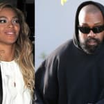 A photo collage of Jay-Z with Beyoncé and Kanye West