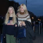 Claudia Schiffer leaves Stamford Bridge, London after watching Chelsea win against Leeds United 1-0 from Chelsea Owner Todd Boehly's executive box. 04 Mar 2023 Pictured: Claudia Schiffer, Clementine Poppy De Vere Drummond. Photo credit: BB/MEGA TheMegaAgency.com +1 888 505 6342 (Mega Agency TagID: MEGA952014_003.jpg) [Photo via Mega Agency]