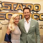 Millie Bobby Brown and Chris Pratt at European premiere of the film 'Estado Eléctrico'