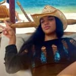 Shante Glover on the beach