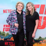 Fortune Feimster and wife Jacquelyn Smith at the Los Angeles Premiere Of Netflix's 'FUBAR' Season 1