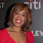 Gayle King in red dress