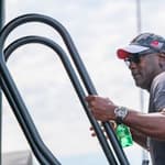Michael Jordan at the NASCAR Federated Auto Parts 400