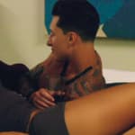 Natalie and Grant in bed on Temptation Island