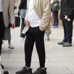 Billionaire David Geffen on way To Loewe Fashion Show In Paris
