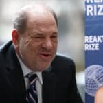 A photo collage of Harvey Weinstein and Gwyneth Paltrow