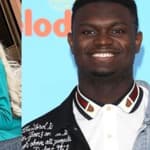 Photo collage of Zion Williamson and Moriah Mills.