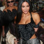 Kim Kardashian Kris Jenner arriving at Ferdi restaurant in Paris