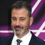 A photo collage of Donald Trump and Jimmy Kimmel