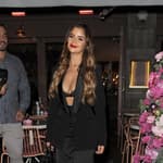 Gabby Allen, Kaz Crossley and Demi Rose Mawby attend an afternoon tea at the Elan Cafe. 16 Nov 2018 Pictured: Demi Rose Mawby. Photo credit: Will / MEGA TheMegaAgency.com +1 888 505 6342 (Mega Agency TagID: MEGA308878_019.jpg) [Photo via Mega Agency]