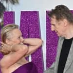 Pamela Anderson and Liam Neeson at UK Premiere of The Naked Gun,