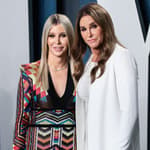 Sophia Hutchins and Caitlyn Jenner at the 2020 Vanity Fair Oscar Party