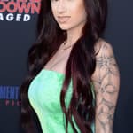 Bhad Bhabie posing on the red carpet.