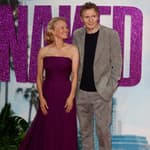 Pamela Anderson, Liam Neeson photo collage