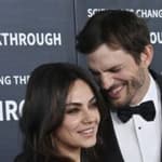 Ashton Kutcher and Mila Kunis on the red carpet