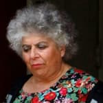 Miriam Margolyes is seen leaving His Majesty's Theatre in Perth Western Australia