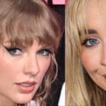 Taylor Swift and Sabrina Carpenter collage