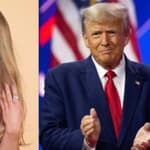 Sydney Sweeney, Donald Trump, photo collage