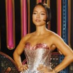 Karrueche Tran on red carpet