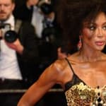 Naomi Campbell on red carpet