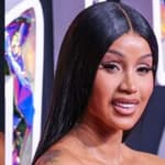 Photo collage of Cardi B and JT.