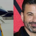 Jeffrey Epstein (left) Jimmy Kimmel (right)