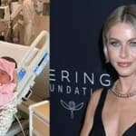 Jen Affleck and her baby (left) Julianne Hough (right)